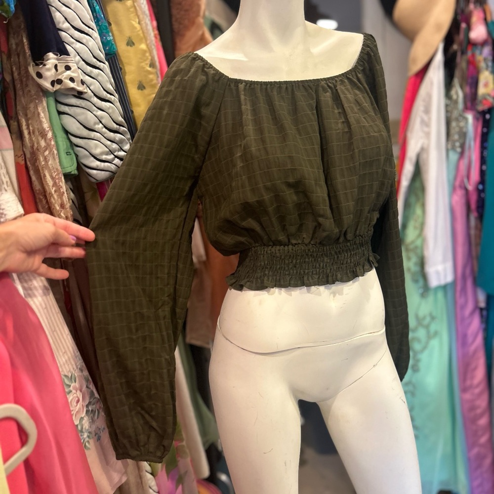 Olive Green Crop